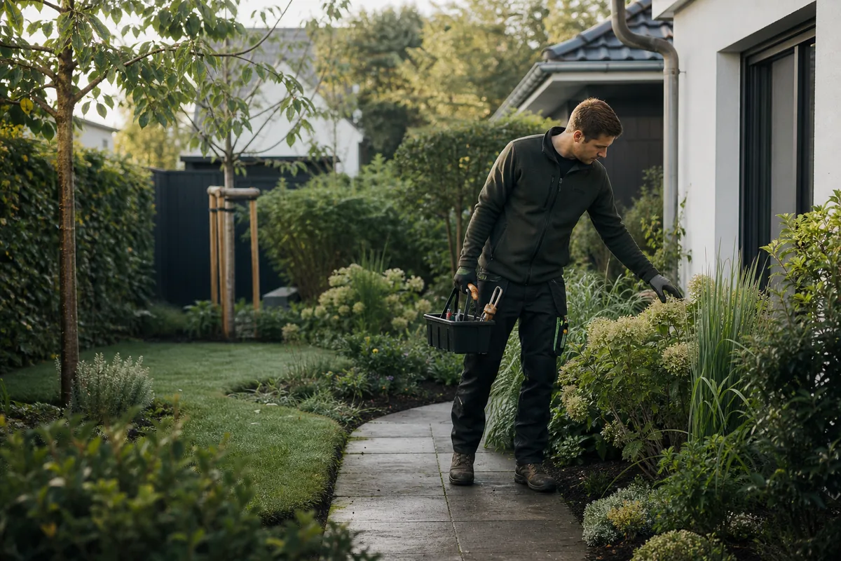 Regelmäßige Gartenpflege
